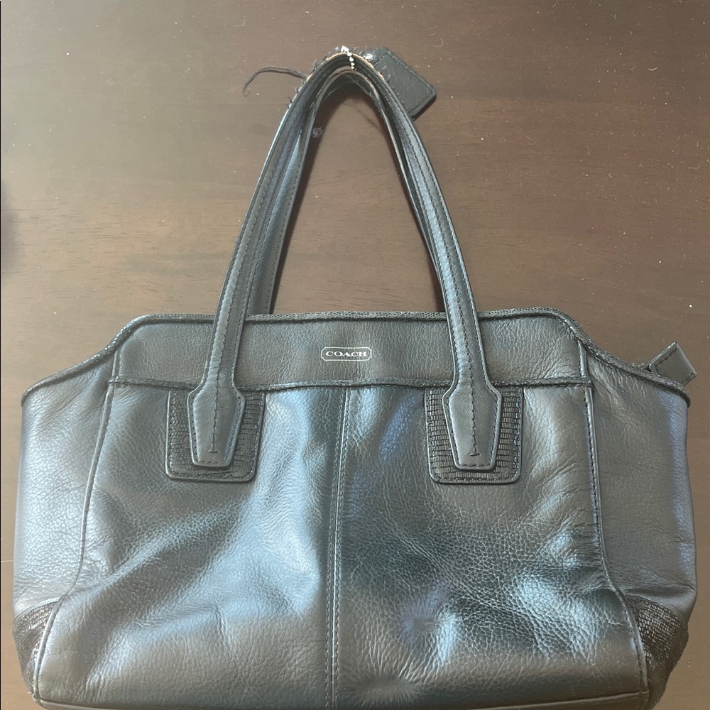 Coach Black Leather Handbag